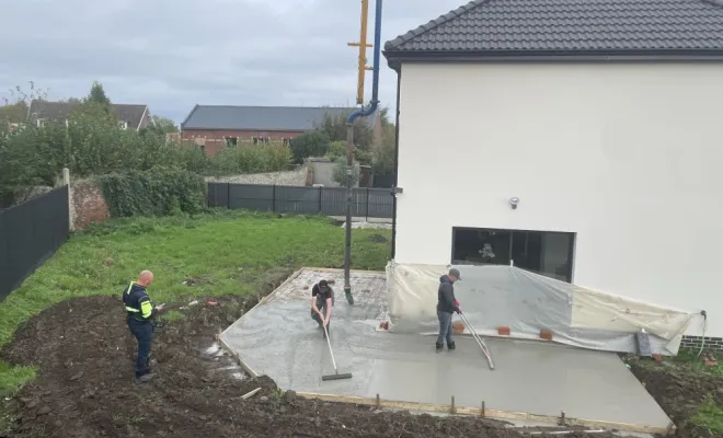 Livraison béton pour terrasse, Lille, TRANS-LINE